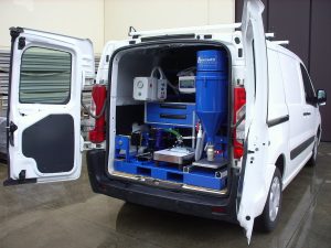 SKID mobil műhely tűzoltókészülékek karbantartásához SKID mobil műhely tűzoltókészülékek karbantartásához