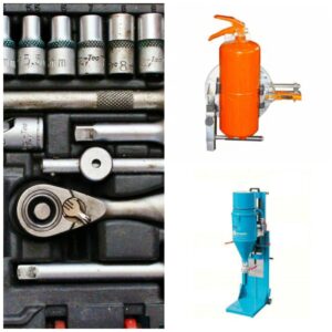 Műhely porraloltó készülék karbantartásához