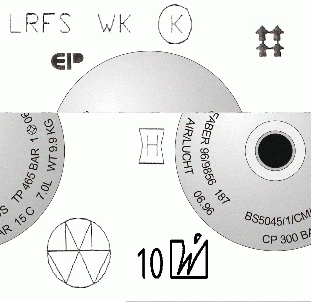 Gázpalack jelölés