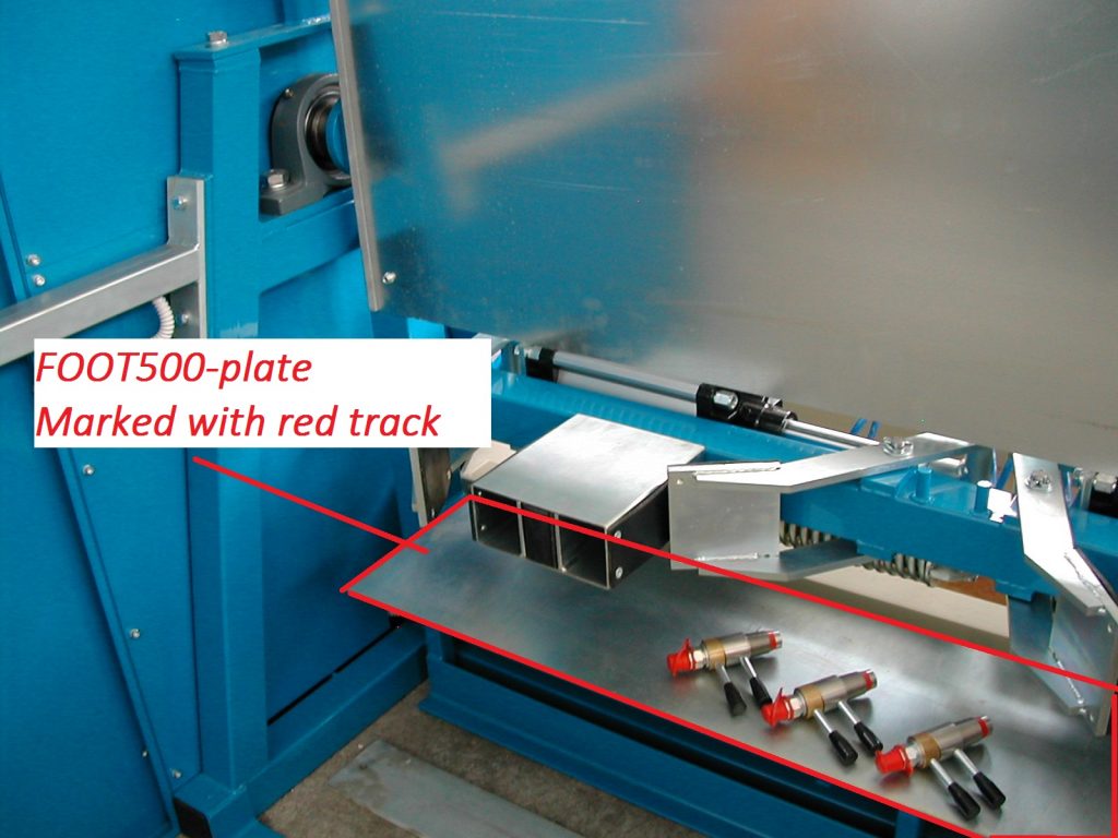 Foot 500 alkatrész FIT nyomópadokhoz. Rövid palackok nyomáspróbája