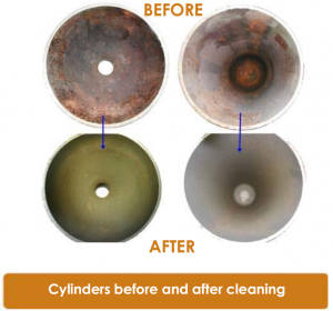 Gázpalack belső sörétezése