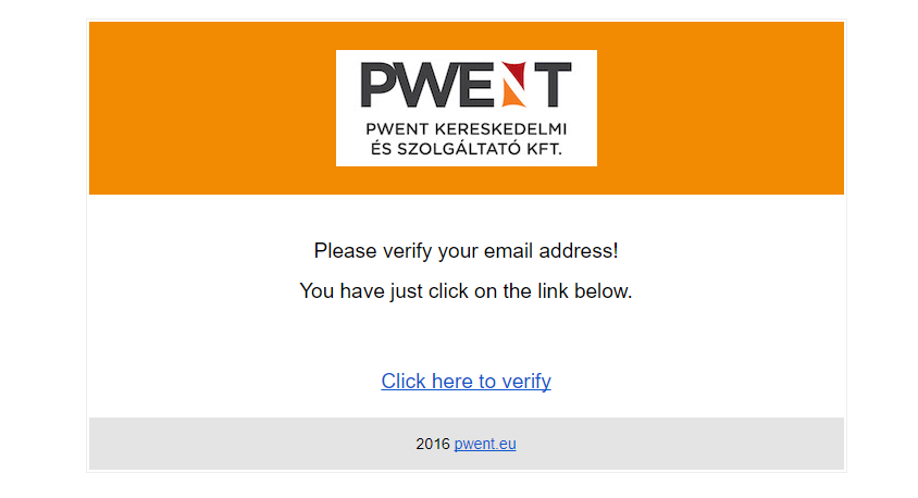 Verify email
