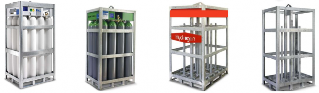 Gázpalack köteg szerkezet változatok