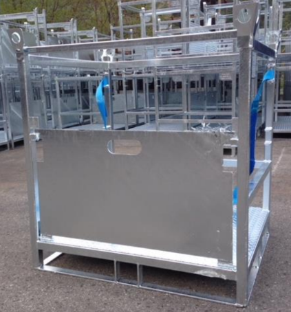 Gázpalack szállító fém kaloda 16C lemez alj spaniferrel