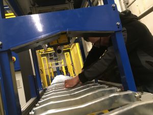 Gázpalack továbbító sor gázpalack jelölő végső beállítás