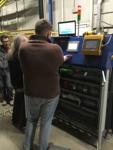 Gázpalack továbbító sor végső ellenőrzés