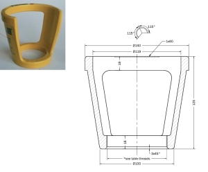 Tulipán műanyag szelepvédő karima méretei Tulipán műanyag szelepvédő karima méretei